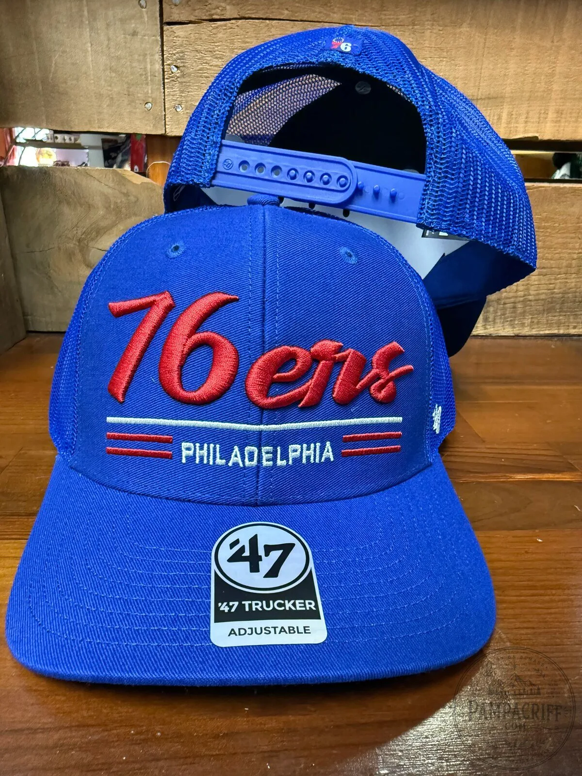 Philadelphia 76ers Royal Blue Adjustable Trucker Cap Hat 3 Philadelphia 76ers Royal Blue Adjustable Trucker Cap Hat